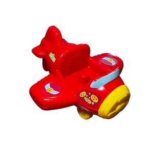 Sesame Street Playskool Cookie Monsters Airplane Toy Red 5" Plastic 2012 Hasbro